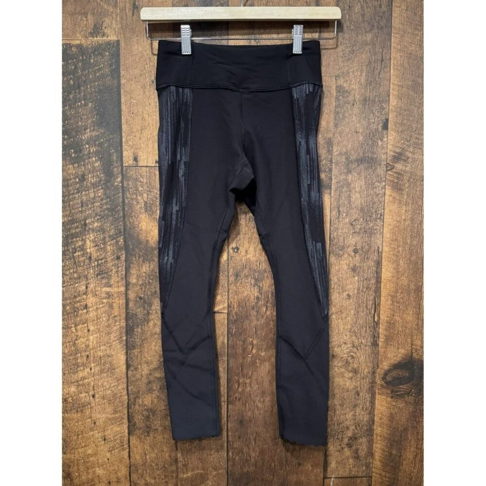 Lululemon Tight Stuff Tight Black / Black / Scratch Match Black Multi Size 4 EUC - Picture 2 of 6